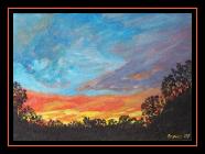 Sunset from the
                              Deck, Acrylic on 18 x 24cm Unframed
                              Stretched Canvas